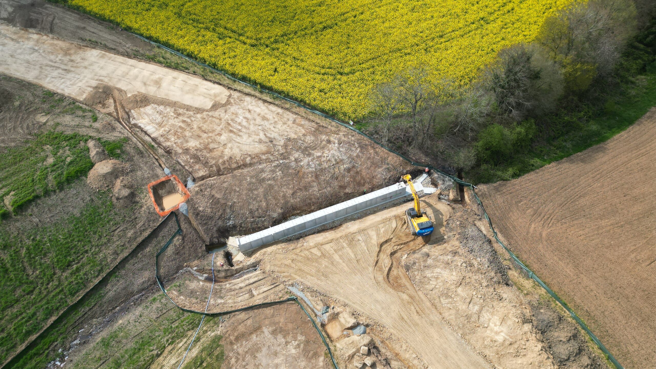 travaux de la RN164 à Plémet