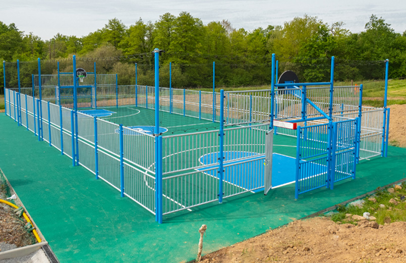 travaux terrain de sport