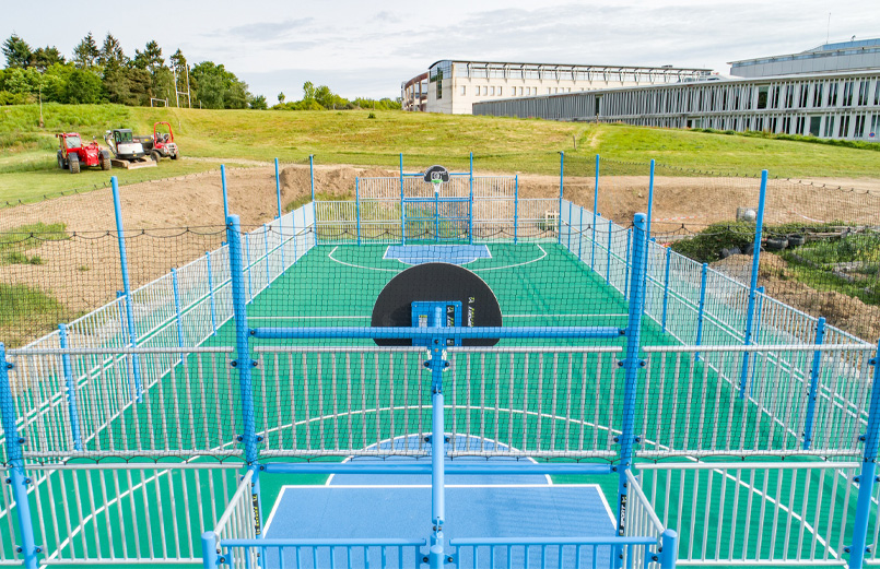 travaux terrain de sport